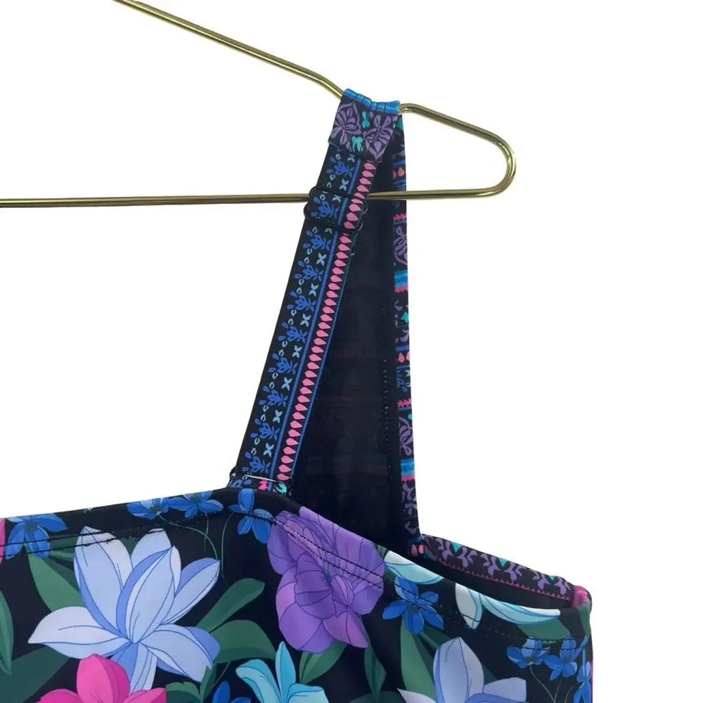 Swimsuits For All Floral Print Swimwear takini top 24